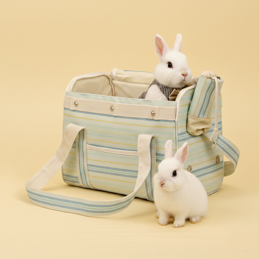 Sakura & Sky Bunny Carrier Bag - Image 1
