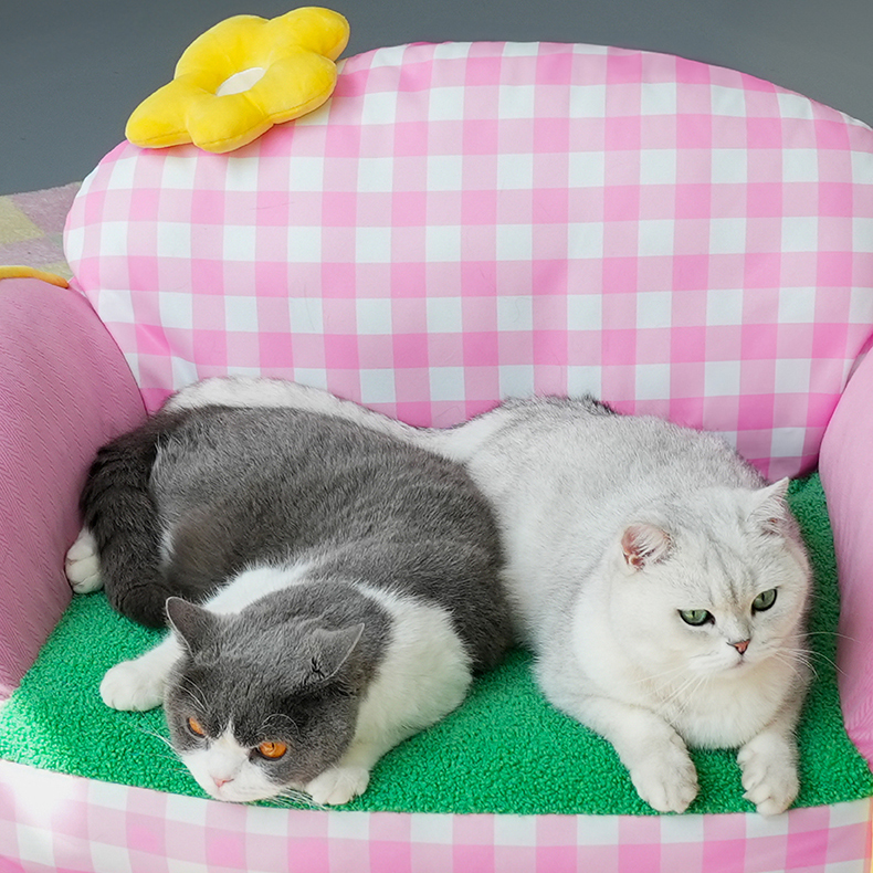 Spring Bloom Floral Pet Sofa - Image 4