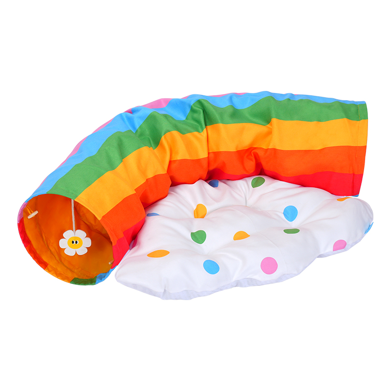 Rainbow Tunnel Cozy Pet Bed - Image 2