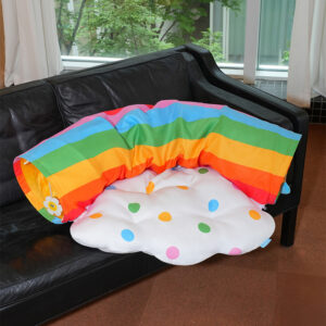 Rainbow Tunnel Cozy Pet Bed - Image 5