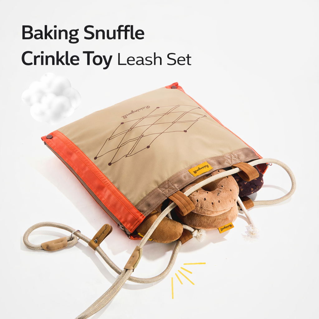 Raising Well Baking Snuffle Crinkle Toy Leash Set - Image 2