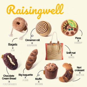 Raising Well Baking Snuffle Crinkle Toy Leash Set - Image 6