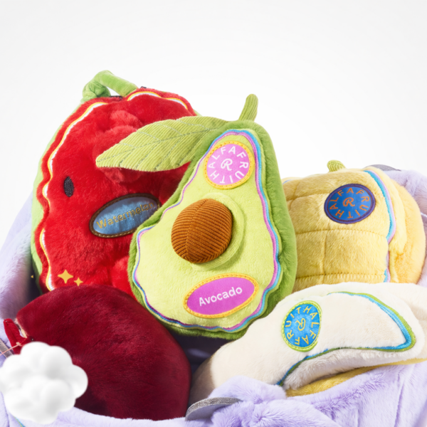 Fruit Basket Interactive Dog Toy Set