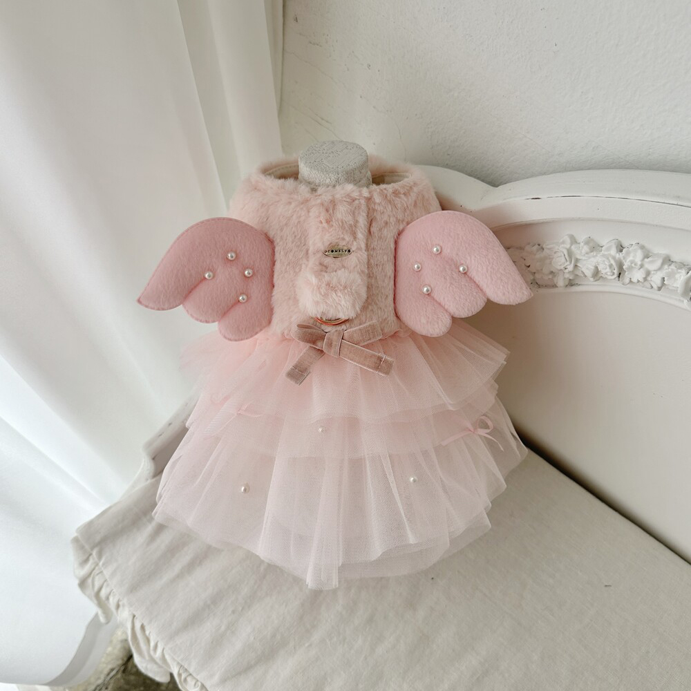 Comely Fur Angel Harness Pink - Image 1
