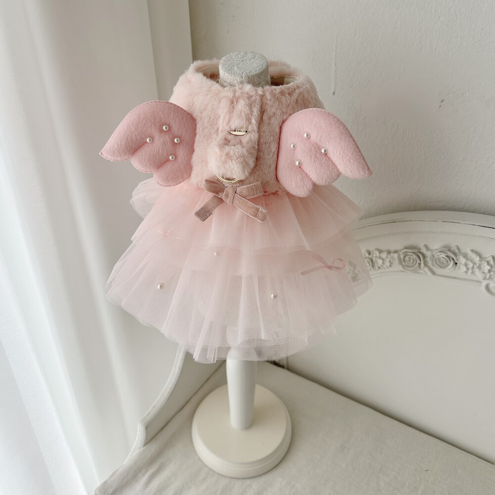 Comely Fur Angel Harness Pink - Image 3