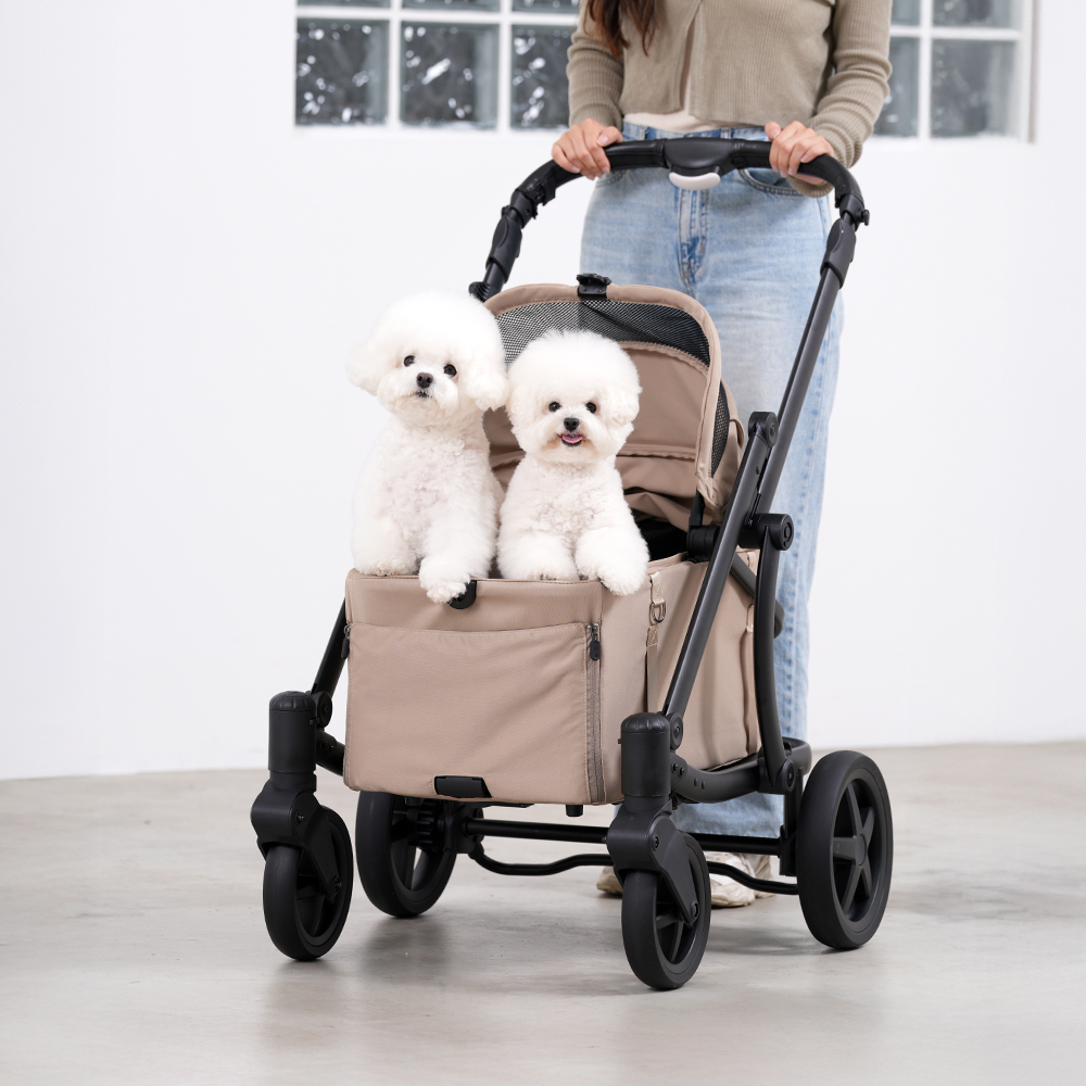 Pompolarr Small Wagon Hybrid Low-Floor Detachable Carrier Stroller - Image 3