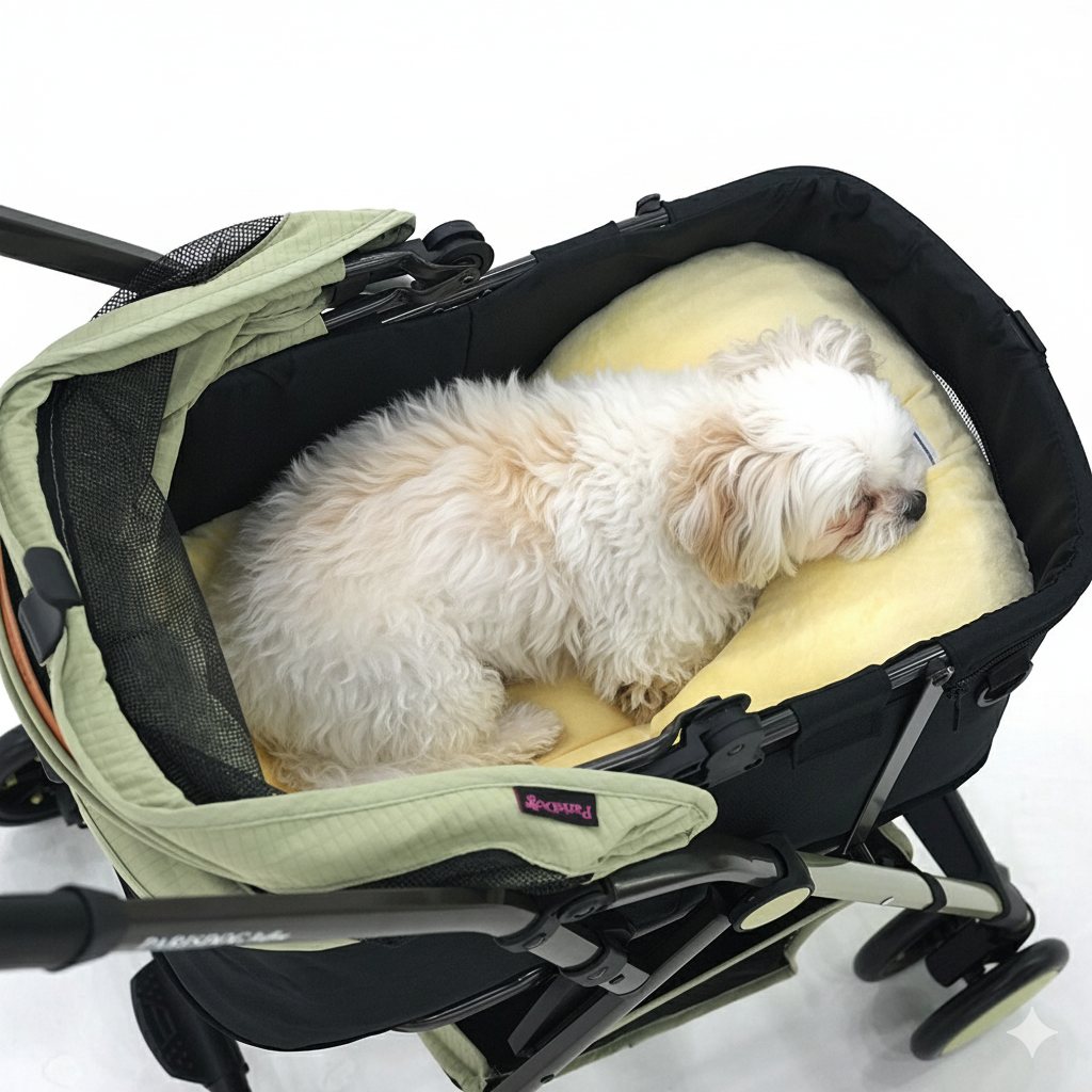 ParisDog Sweet Check Stroller Cushion Set - Image 3