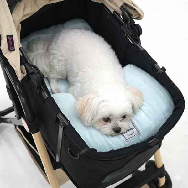 ParisDog Sweet Check Stroller Cushion Set