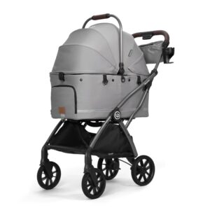 Uppapets Flander Max Foldable Detachable 2 in 1 Pet Stroller