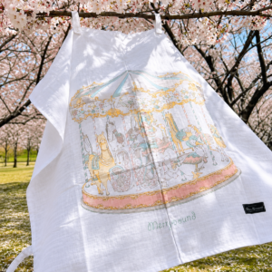 Dear Puppy Carousel Peekaboo Stroller Blanket - Image 1