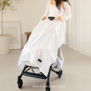 Dear Puppy Pure Peekaboo Stroller Blanket - Image 2
