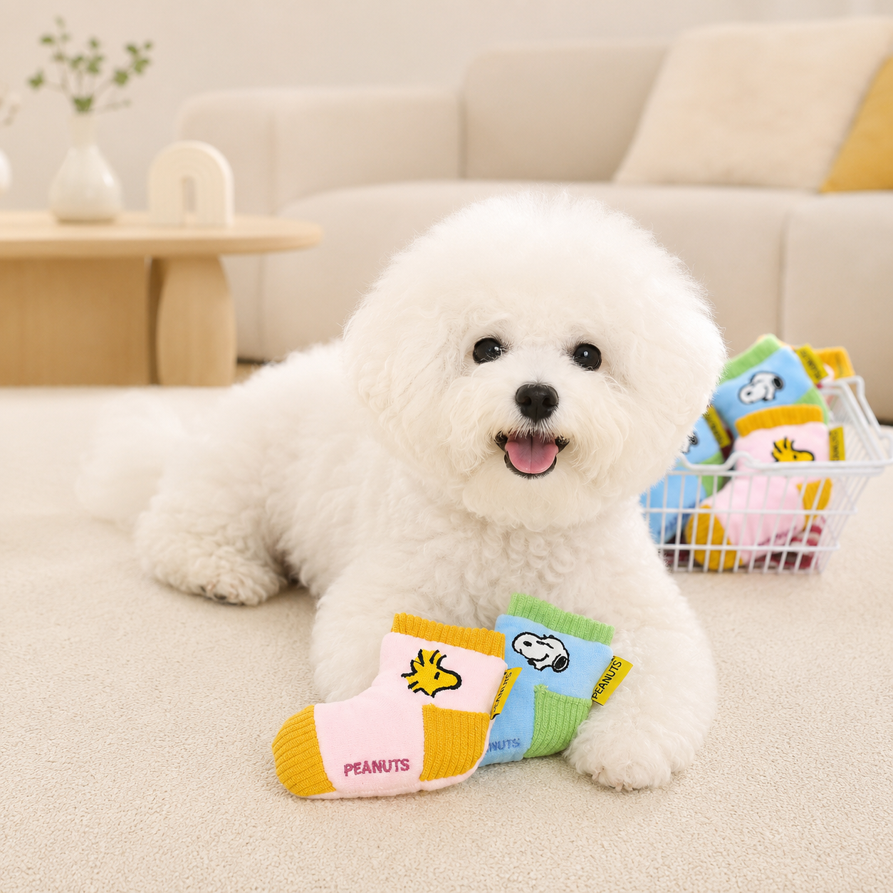 ParisDog Peanuts Sock Snack Play Toy - Image 1
