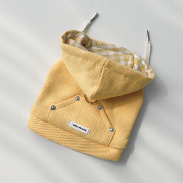 Durang Rurang Crop Hoodies Harness-Yellow