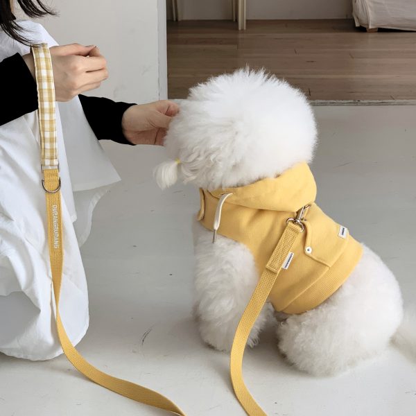Durang Rurang Crop Hoodies Harness-Yellow
